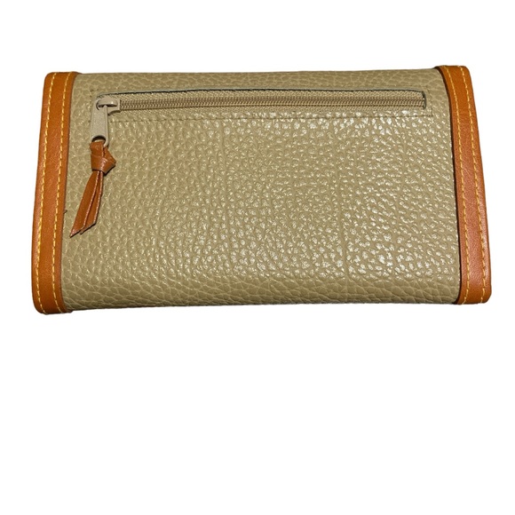 Vintage Dooney & Bourke Pebble Grain Leather Clutch Wallet - Picture 3 of 5